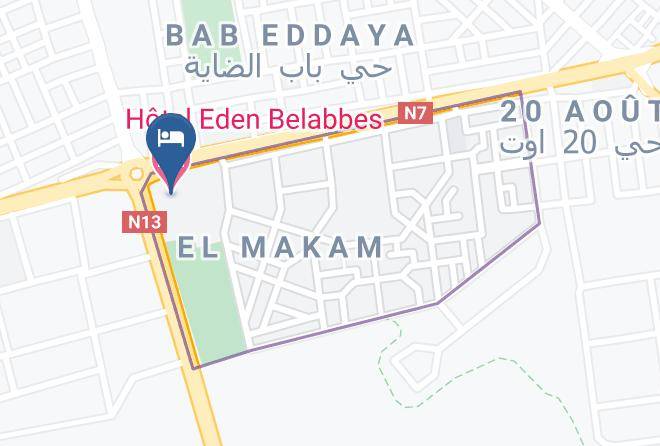 Sidi Bel Abbes - Hotel Eden Belabbes Maps
