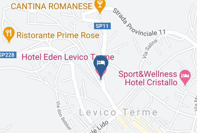 Hotel Eden Levico Terme Map
