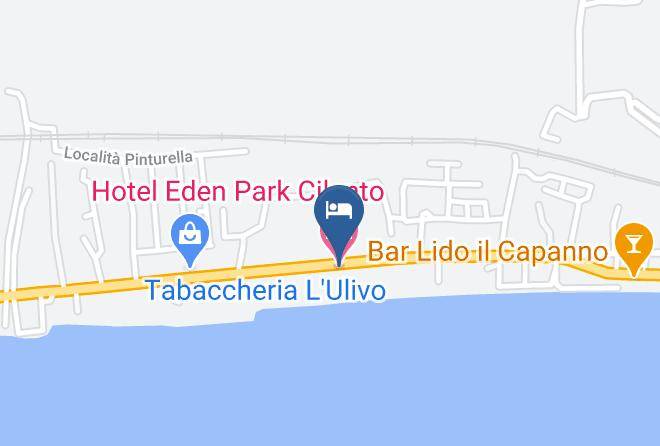 Hotel Eden Park Cilento Map