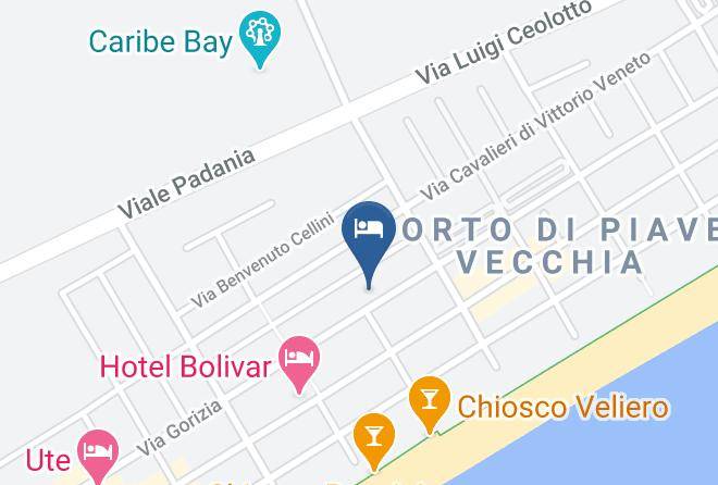 Venice - Hotel Edera 2 Stelle Jesolo Maps