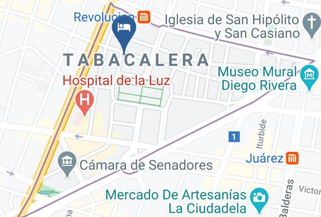 Cuauhtemoc - Hotel Edison Maps