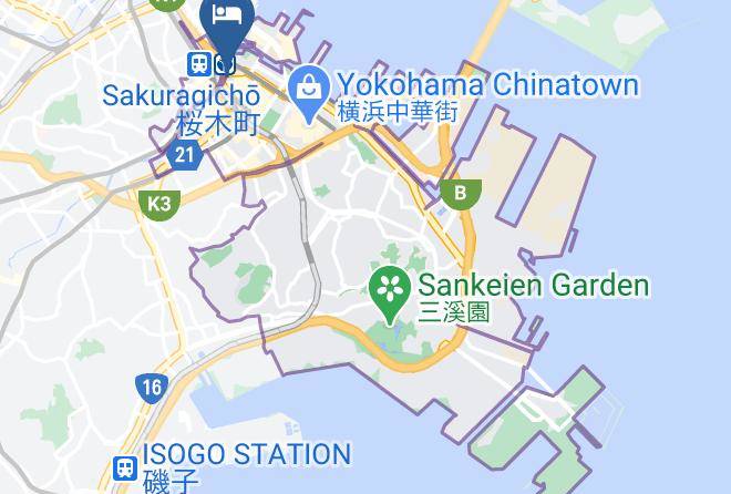 Yokohama City Naka Ward - Hotel Edit Yokohama Maps