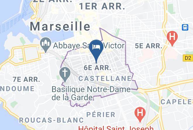 Bouches Du Rhone - Hotel Edmond Rostand Maps