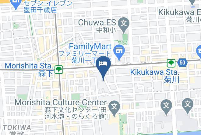 Koto Ward - Hotel Edoite Maps