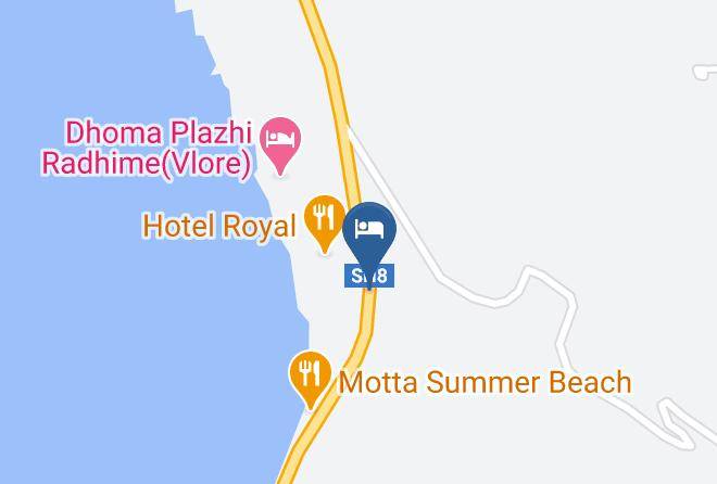 Vlore - Hotel Edva Maps