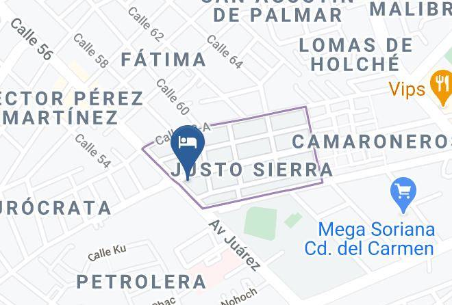 Carmen - Hotel Ejecutivo Maps