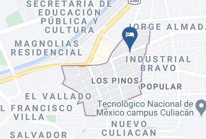 Culiacan - Hotel Ejidal Maps