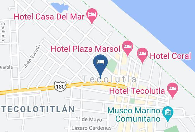 Tecolutla - Hotel Ek Balam Maps