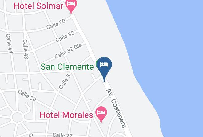 Mar Del Tuyu - Hotel El Aguila Del Tuyu Maps