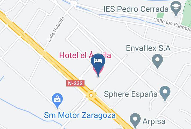 Zaragoza - Hotel El Aguila Maps