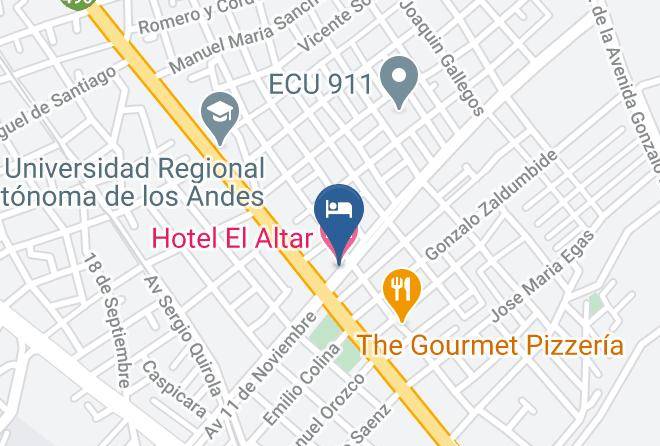 Riobamba - Hotel El Altar Maps