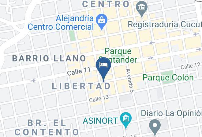 Cucuta - Hotel El Andino Maps