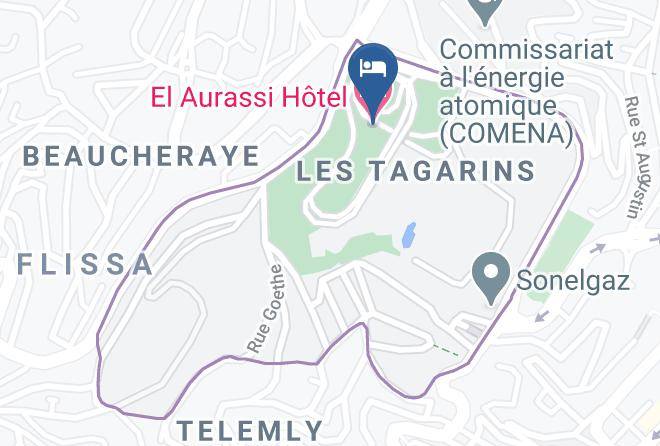 Algiers - El Aurassi Hotel Maps