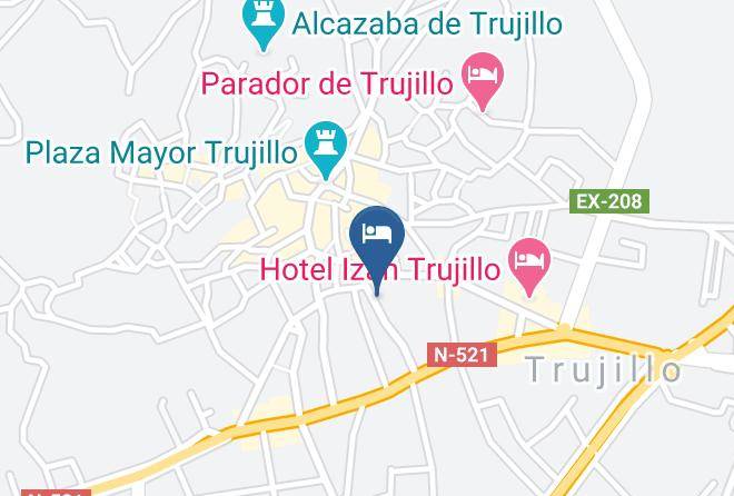 Caceres - Hotel El Baciyelmo Maps