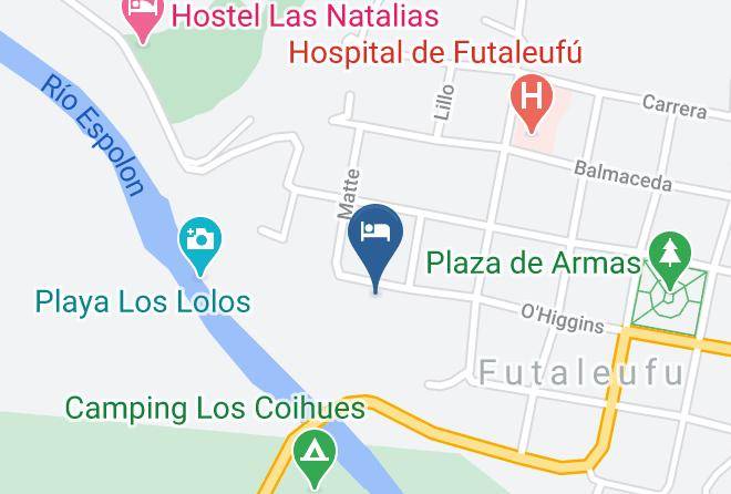 Palena Province - Hotel El Barranco Maps