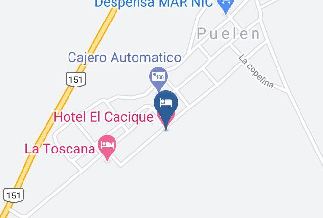 Puelen - Hotel El Cacique Maps