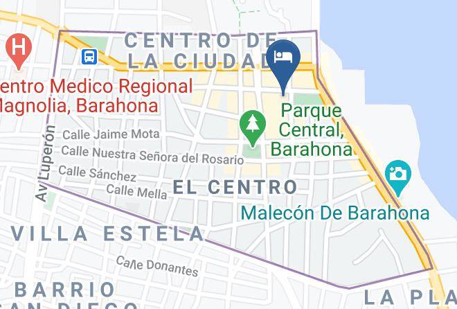Santa Cruz De Barahona - Hotel El Cacique Maps