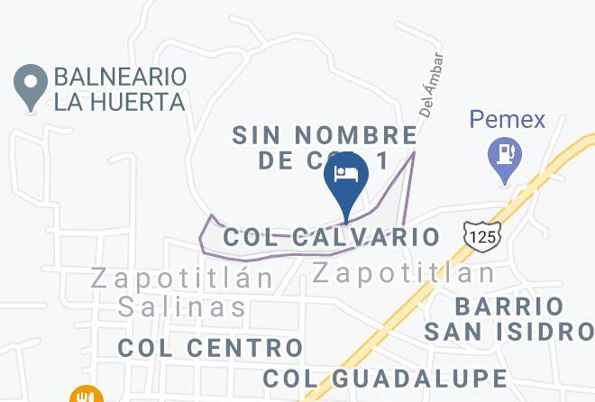 Hotel El Calvario Map