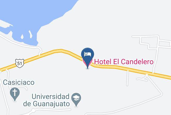 Yuriria - Hotel El Candelero Maps