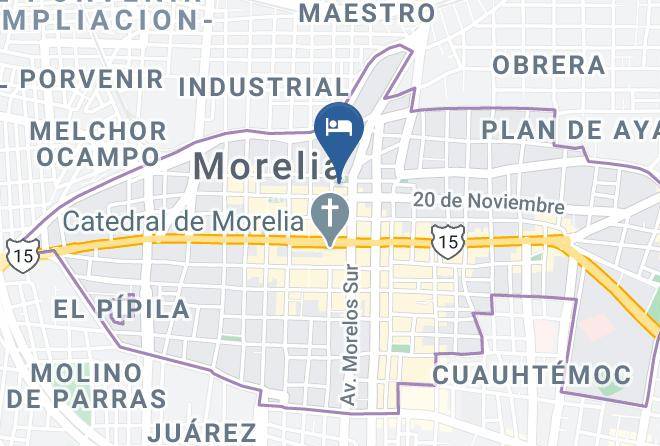 Morelia - Hotel El Carmen Maps