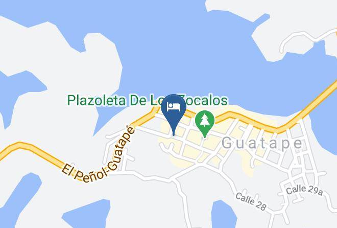 Hotel El Castillo Guatape Hospedaje Guatape Map