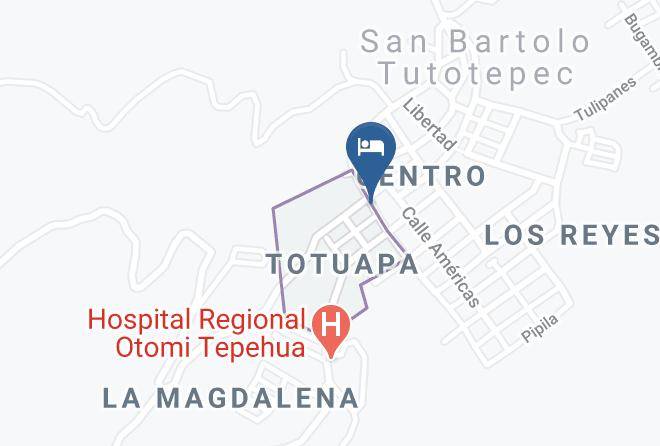 San Bartolo Tutotepec - Hotel El Centro Maps