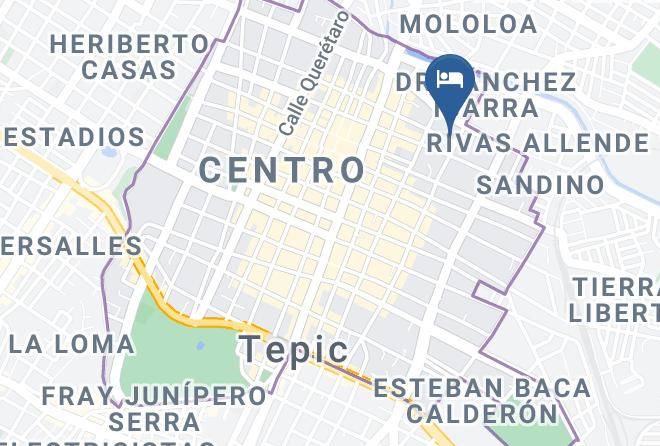 Tepic - Hotel El Charro Maps
