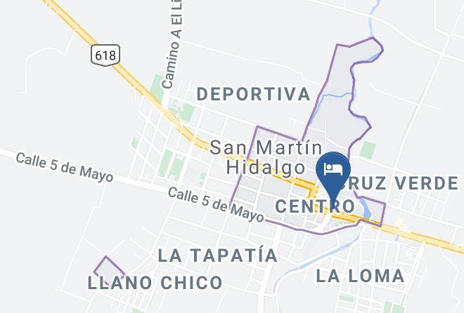 San Martin Hidalgo - Hotel El Chino Maps