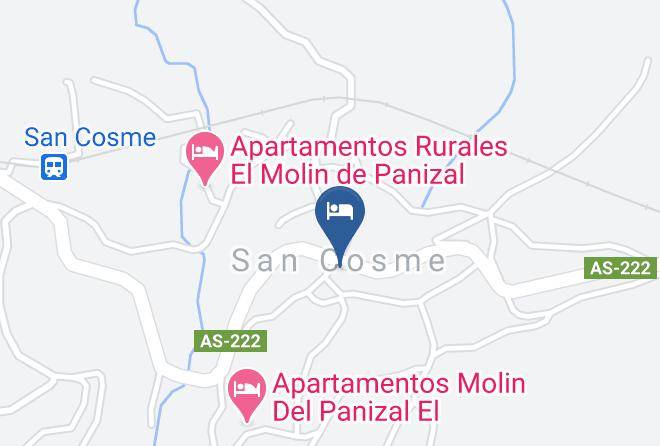 Asturias - Hotel El Chisco Maps