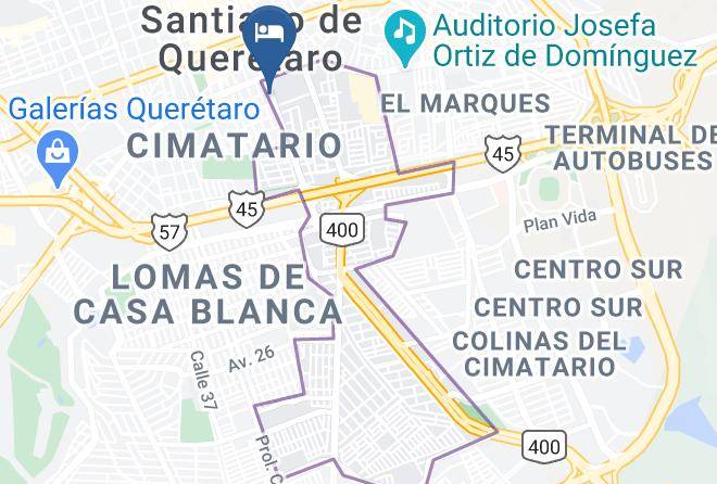 Santiago De Queretaro - Hotel El Cid Maps