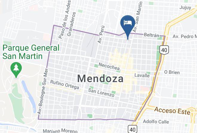 Mendoza - Hotel El Circulo Mendoza Maps