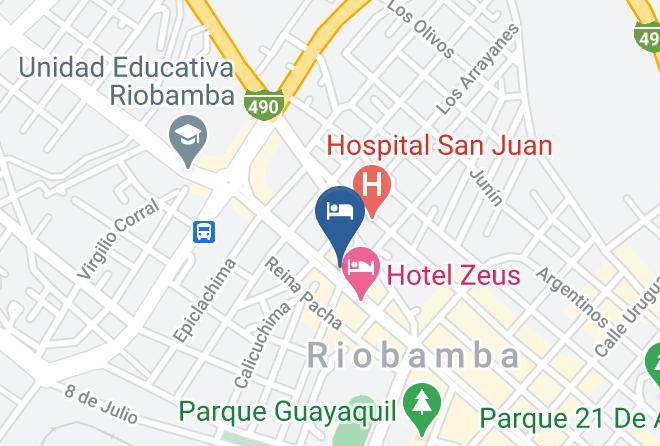 Riobamba - Hotel El Cisne Internacional Maps