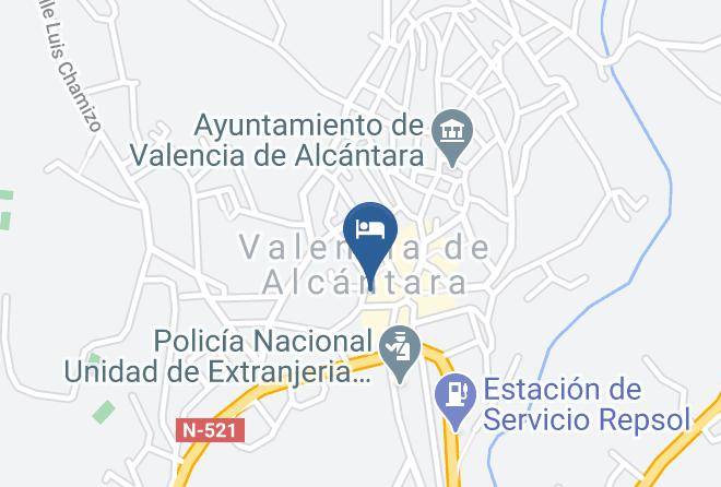 Caceres - Hotel El Clavo Maps