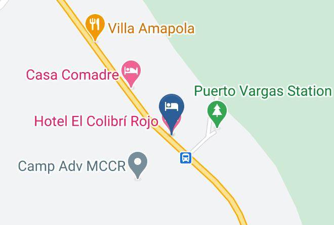 Talamanca - Hotel El Colibri Rojo Maps