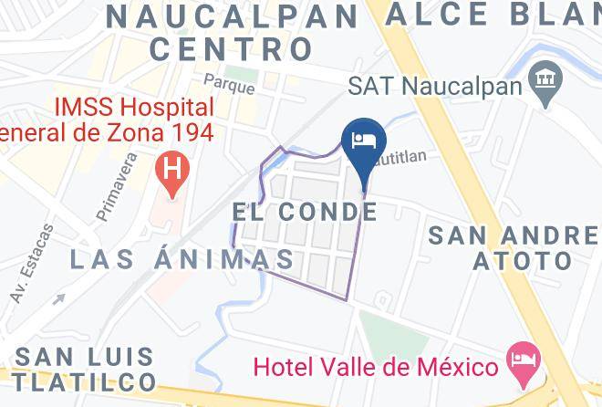 Naucalpan De Juarez - Hotel El Conde Maps