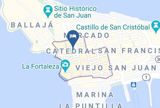 San Juan - Hotel El Convento Maps