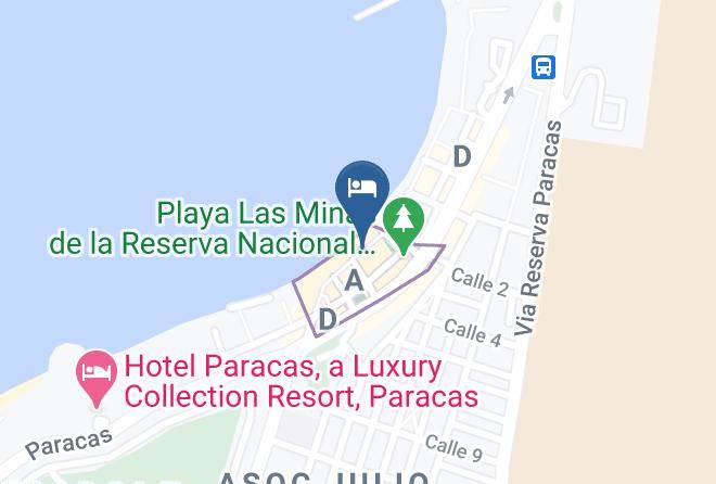 Pisco - Hotel El Delfin Dorado Maps