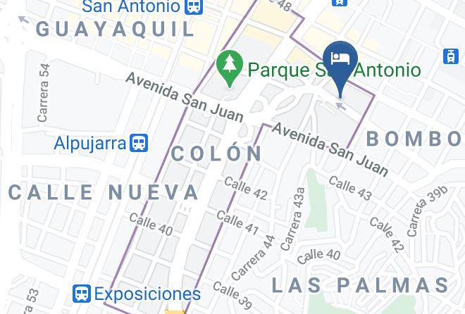 Medellin - Hotel El Deportista Maps