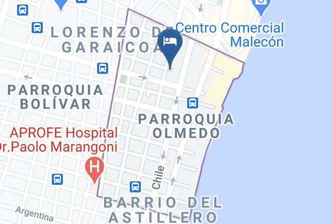 Hotel El Diamante Map