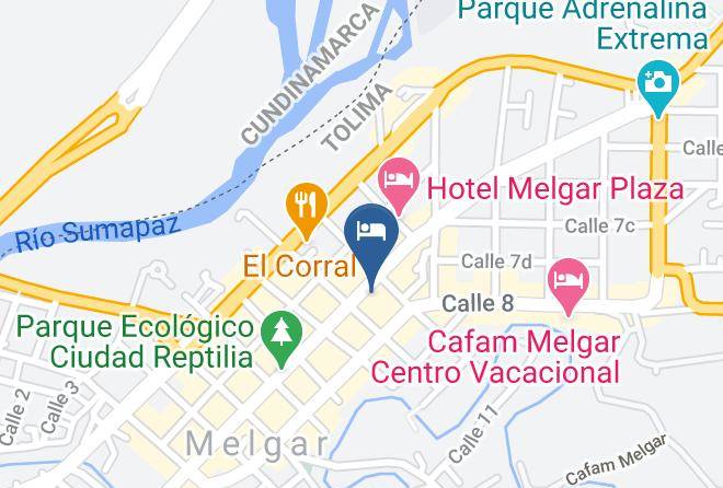 Melgar - Hotel El Diamante Maps