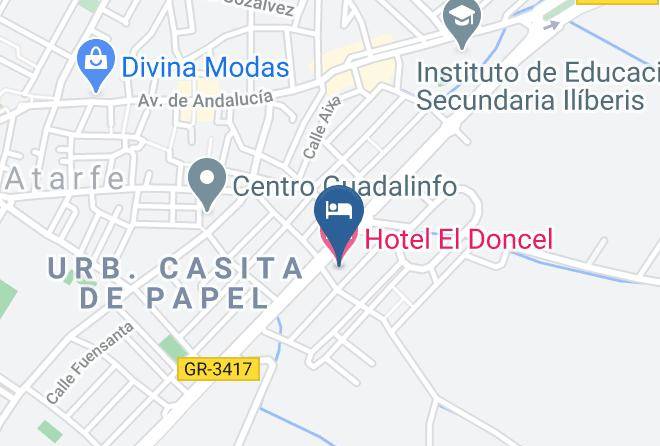 Hotel El Doncel Map