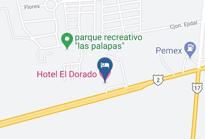 Agua Prieta Municipality - Hotel El Dorado Maps