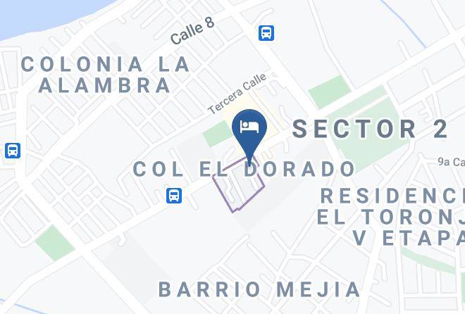 La Ceiba - Hotel El Dorado Maps