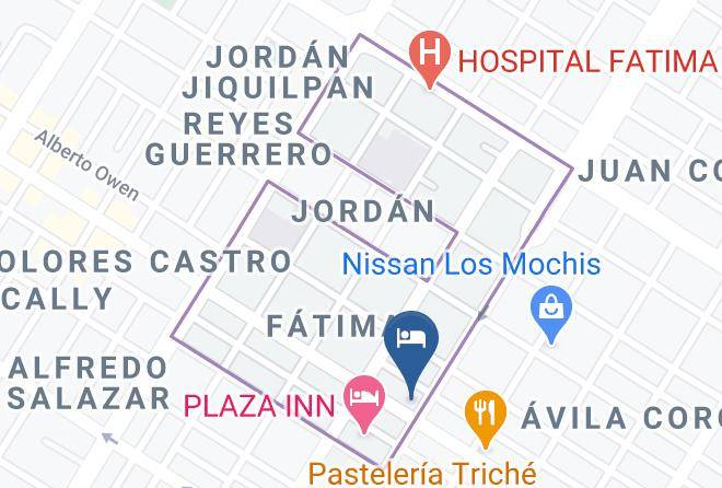 Ahome - Hotel El Dorado Los Mochis Maps