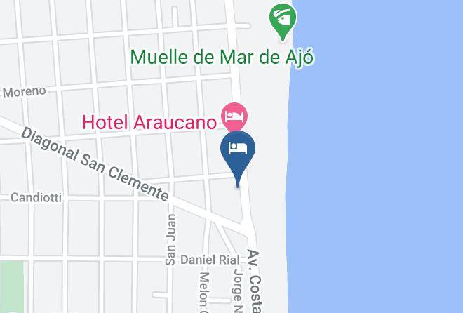 Mar Del Tuyu - Hotel El Dorado Maps
