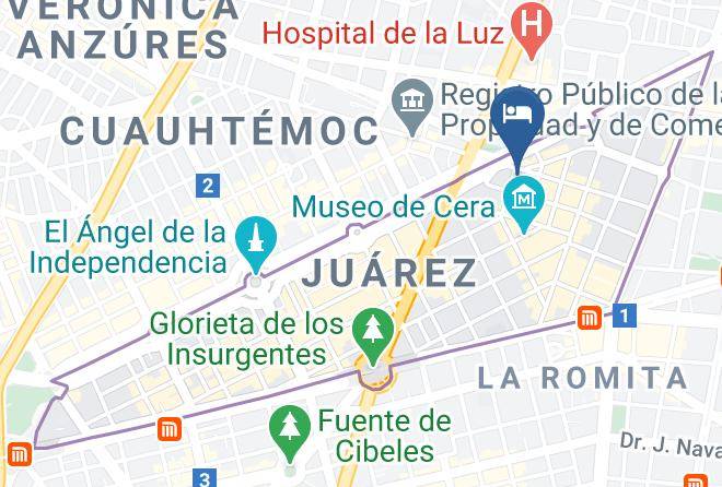 Cuauhtemoc - Hotel El Ejecutivo Maps
