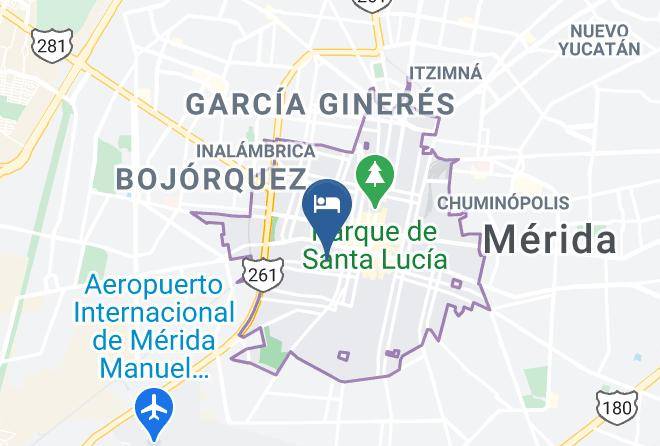 Merida - Hotel El Espanol Centro Historico Maps