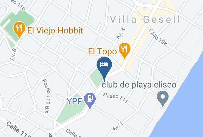 Villa Gesell - Hotel El Faro Maps
