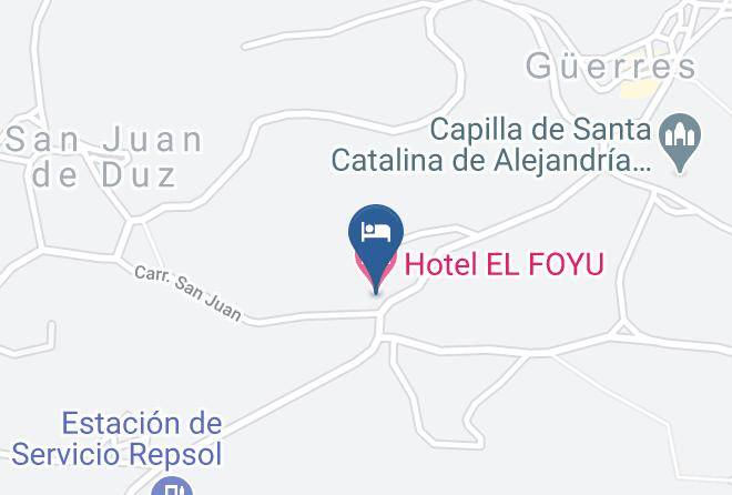 Asturias - Hotel El Foyu Maps