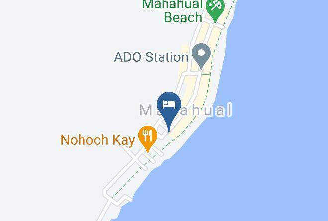 Othon P Blanco - Hotel El Fuerte Mahahual Maps